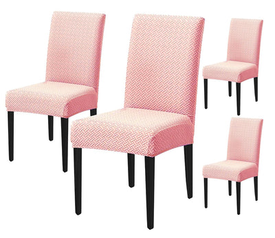 Elastic Jacquard Chair Cover (Pink)