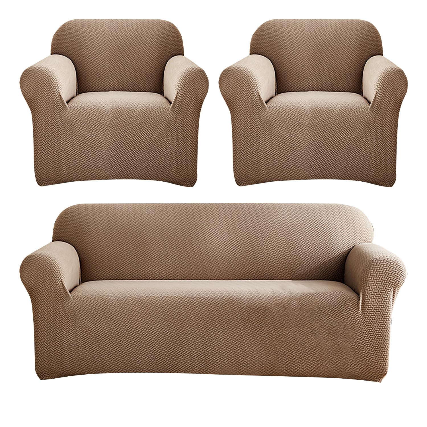 Universal Fleece Fabric Sofa Cover 3 + 1 + 1 Seater