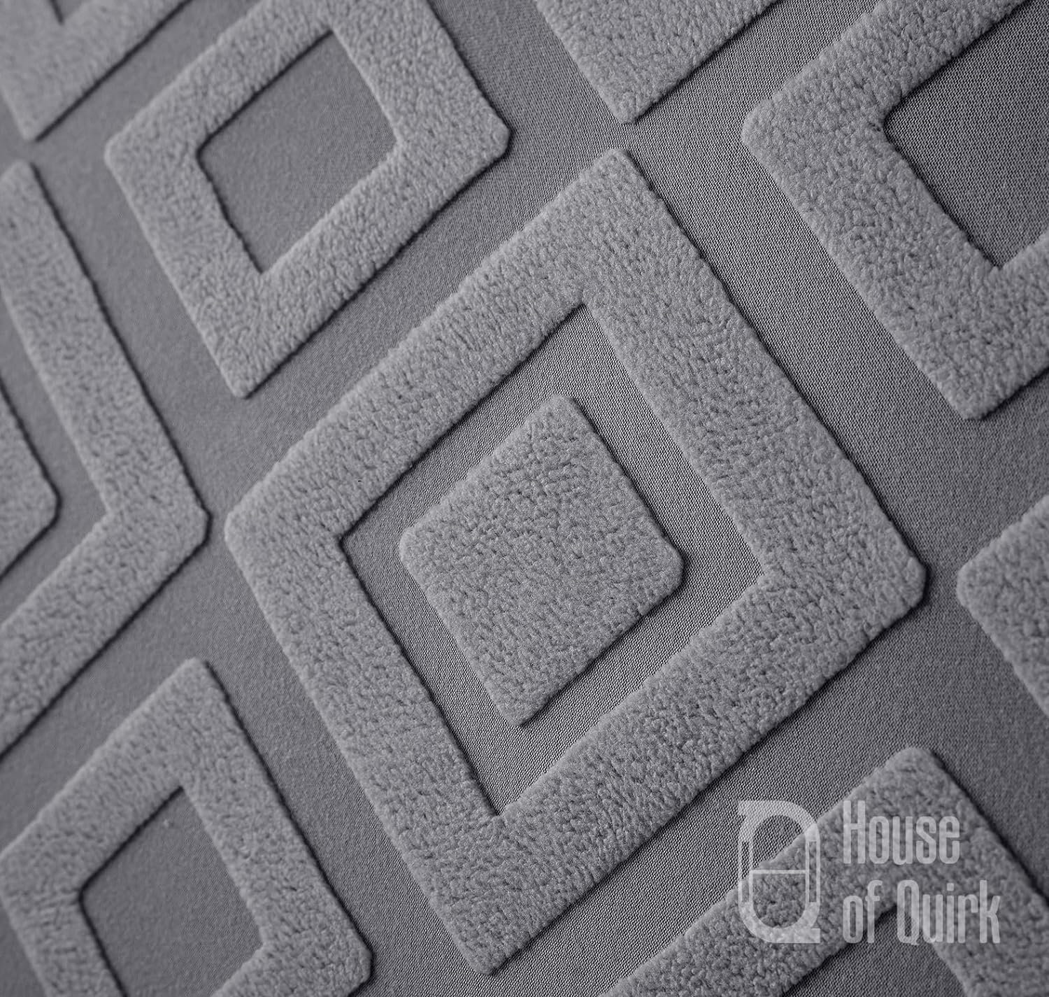 Jacquard Fabric Diamond Texture Sofa Cover 220 GSM (Charcoal)