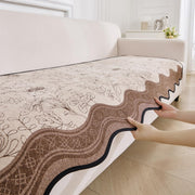 Crest Luxury Chenille Sofa Mat - Mocha Chenille Fabric 1 Pc