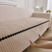Tuxedo Luxury Chenille Sofa Mat - Brown Chenille Fabric 1 Pc