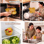 9 Pcs Silicone Feeding Set for Babies | Airplane Divided Plate
