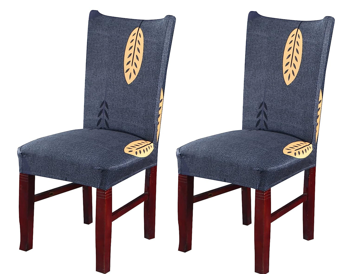 Printed Chair Cover(Mustard Leaf)