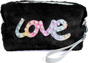 Faux Fur Purse Zipper Pouch