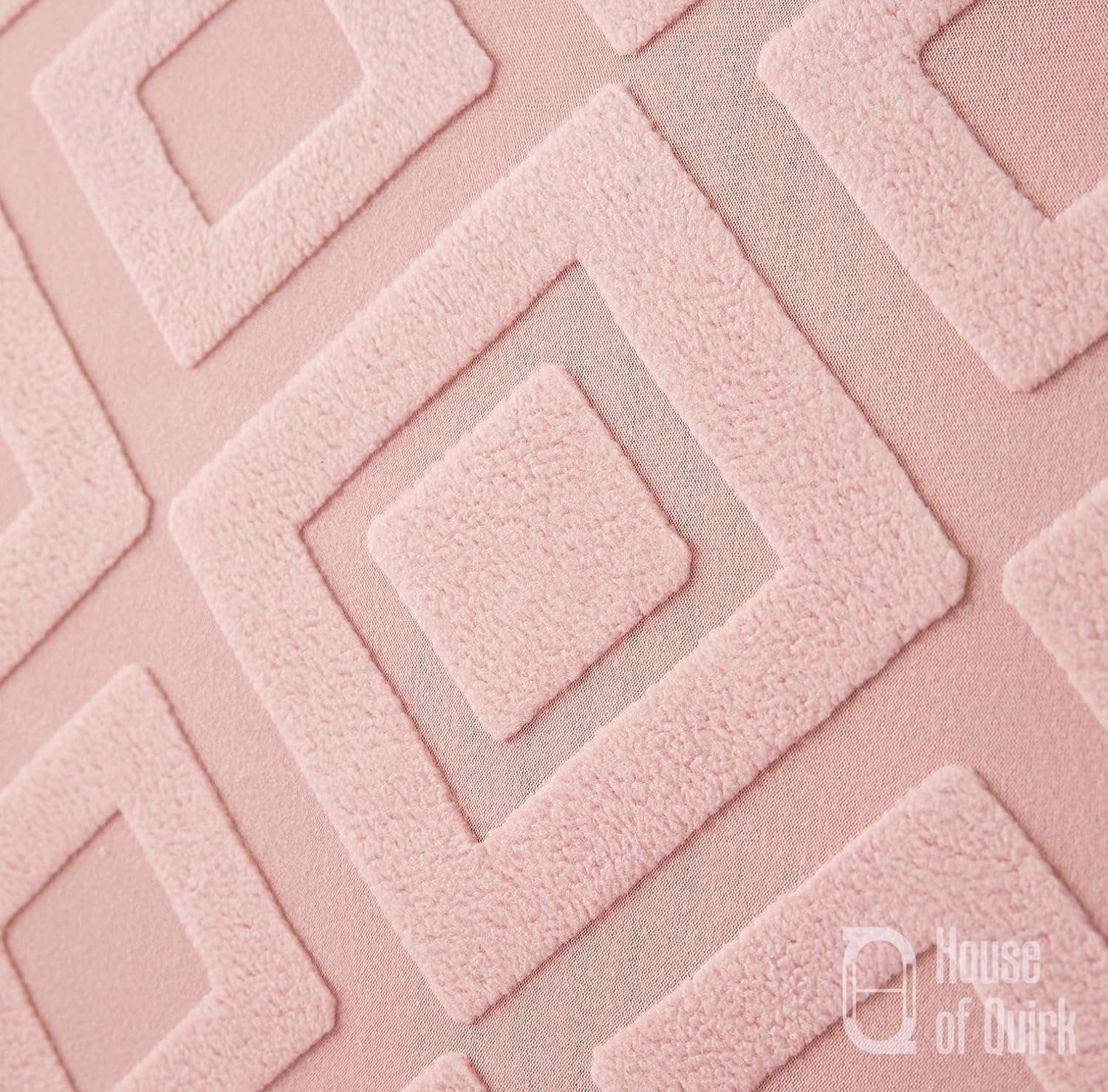Jacquard Fabric Diamond Texture Sofa Cover 220 GSM (Pink)