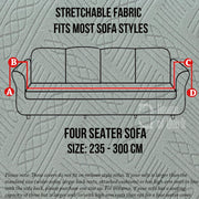 Universal Jacquard Fabric Sofa Cover- Green