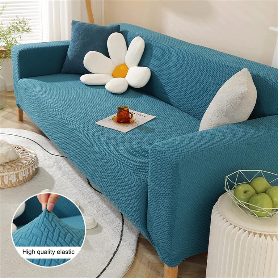 Universal Fleece Sofa Slipcover(Teal)