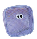 Cute Eye Mesh Cosmetic Bags-Purple