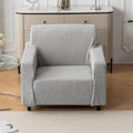 Universal Jacquard Fabric Sofa Cover – Soft, Stretchable Couch Slipcover (Grey)
