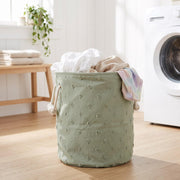 Pom Pom Round Laundry Basket