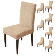 Elastic Jacquard Chair Cover Stretch Removable (Khaki)