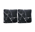 Polyester Throw Pillow Case Cushion Cover (16.5x16.5 inch/ 42x42cm) (Jet Black)