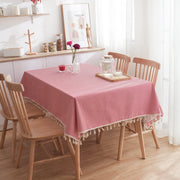Printed Rectangle Tablecloth Cotton Linen Table