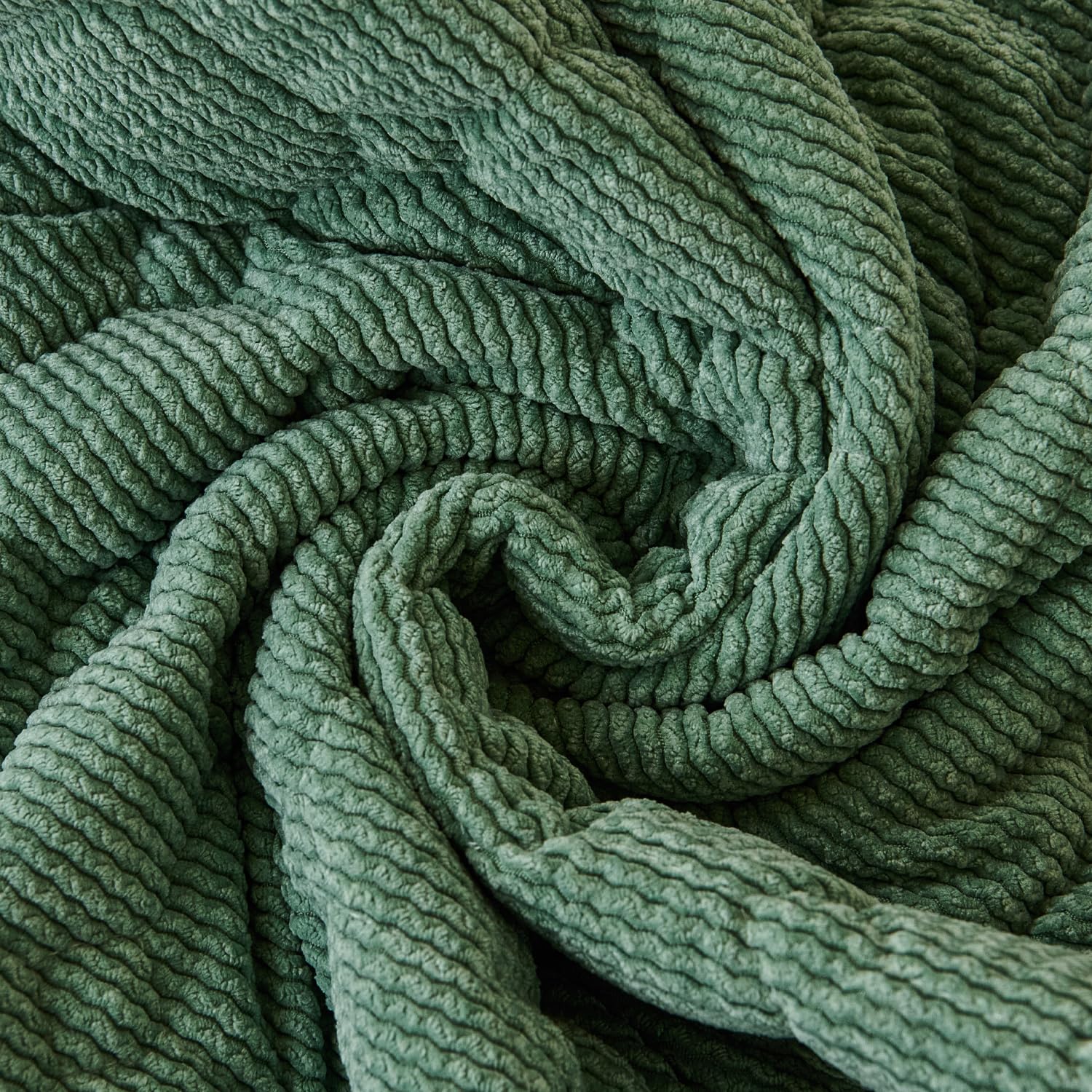 Waffle Quilt Corduroy Chenille Sofa Cover – Quilted, Non-Slip, Washable & Durable Protector (Green)