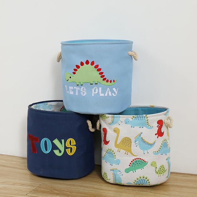 Round Laundry Basket Cute Cartoon Cloth Storage (Toys)