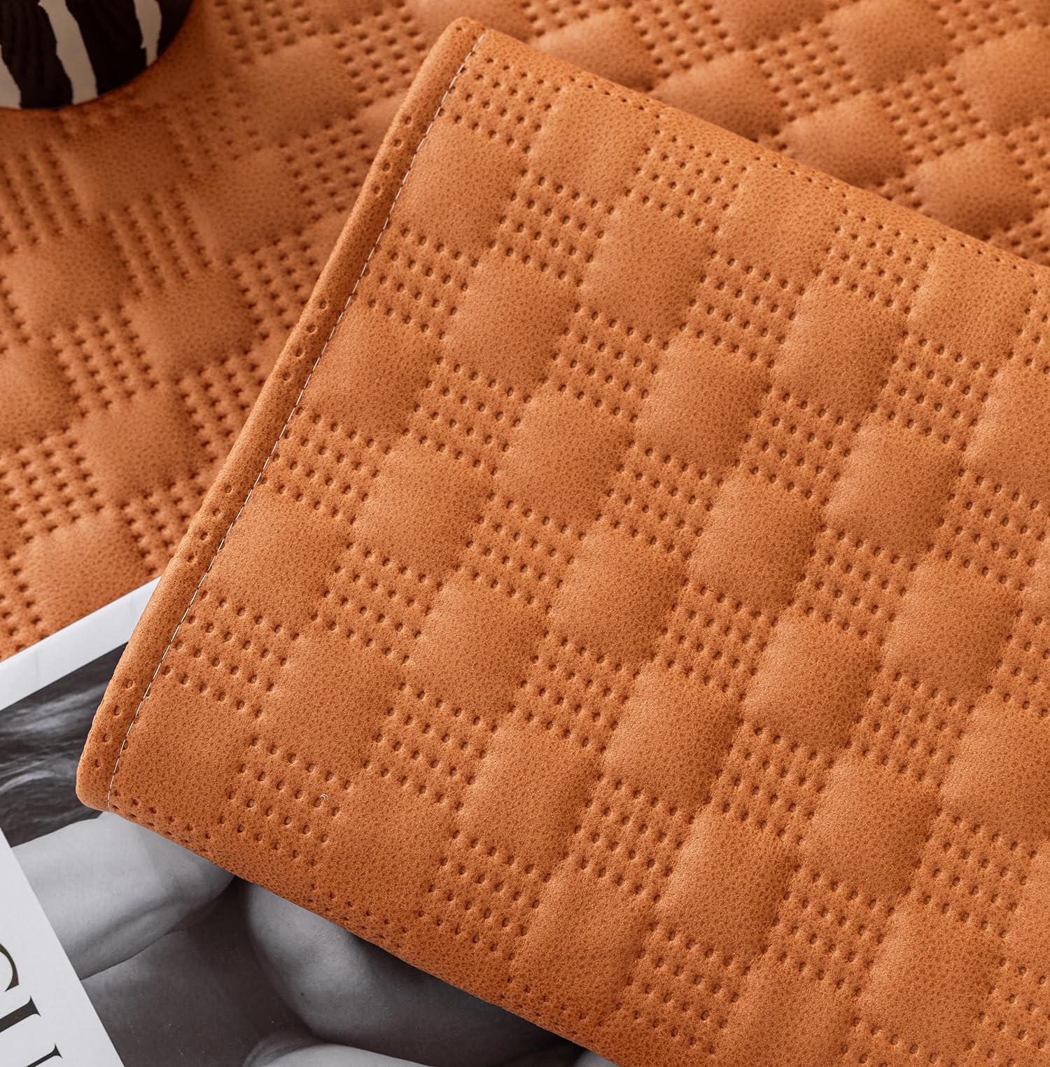 Luxury Waterproof Sofa Cover 1/2/3/4/5 Seater (Tan)