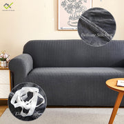 Universal Polar Fleece 220 GSM Fabric Sofa Cover Slipcover(Dark Grey)
