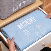 Large Laundry Basket Bag, Drawstring Storage - Grey