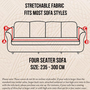Universal Jacquard Fabric Sofa Cover- Beige