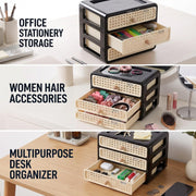 Drawer Storage Box for Cosmetics - Black