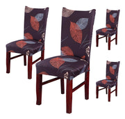 Printed Chair Cover-(Choco Leaf)