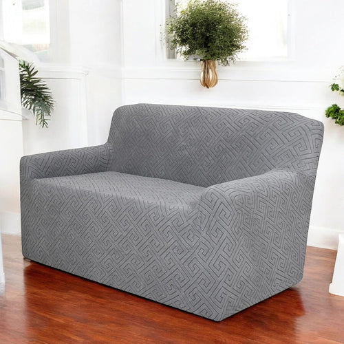 Universal Jacquard Fabric Sofa Cover-Charcoal