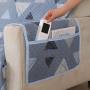 Polyester Sofa Cover Mat Reversible Couch Protector-Blue Stone