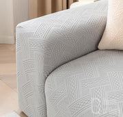Universal Jacquard Fabric Sofa Cover- Smoke