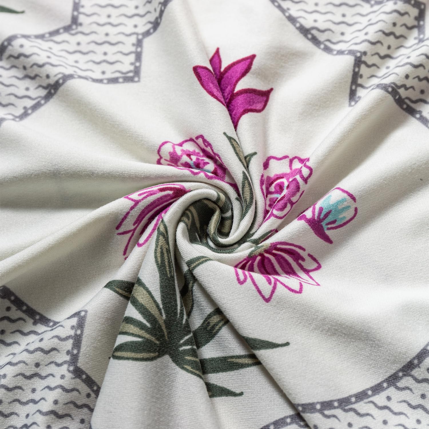 Elastic Chair Cover Stretch Removable Washable Short Dining Chair Cover (Mughal Buta)