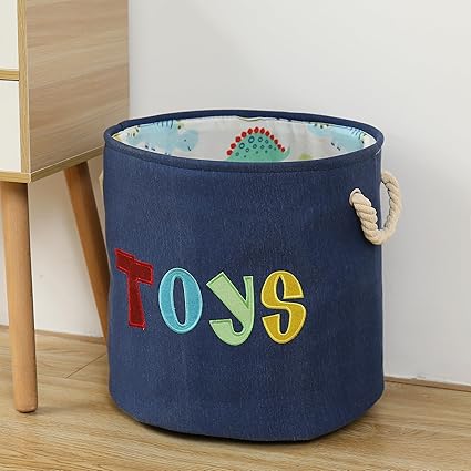 Round Laundry Basket Cute Cartoon Cloth Storage (Toys)
