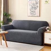 Universal Polar Fleece 220 GSM Fabric Sofa Cover Slipcover(Dark Grey)