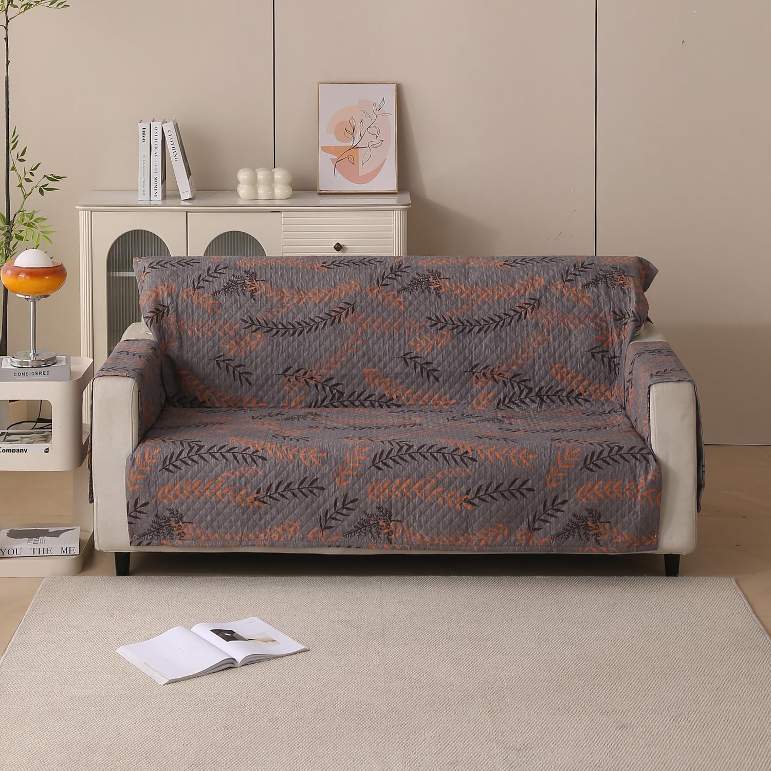 Polyester Sofa Cover Mat Reversible Couch Protector-Oakwood