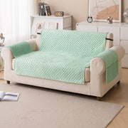 Quilted Printed Sofa Cover for Indian Sofa Set – Washable (Green Autumn)