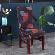 Printed Chair Cover-(Choco Leaf)
