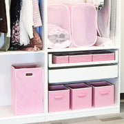 Set of 6 Foldable Storage Box Drawer Divider Organizer Basket Bins