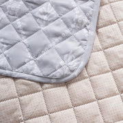 Mughal Series Anti-Slip Sofa Cover Mat with Pocket – Polyester Couch Protector(Grey Canvas)