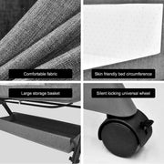 3 in 1 Baby Bed Portable Bassinet for Newborn Infant Baby with Storage Basket