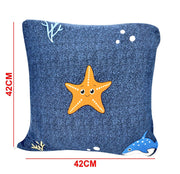 Polyester Throw Pillow Case Cushion Cover (16.5x16.5 inch/ 42x42cm) (Undewater)