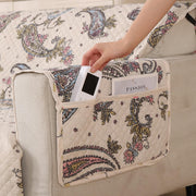 Polyester Sofa Cover Mat Reversible Couch Protector-White Pearl