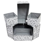 Set of 6 Foldable Storage Box Drawer Divider Organizer Basket Bins