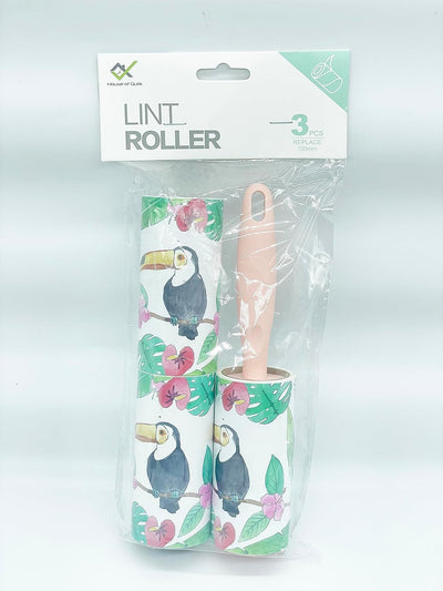 Lint Roller 10cm Sheet Set of 3 Rolls 180 Sheets, 60 Sheets Each roll- Horn Bill