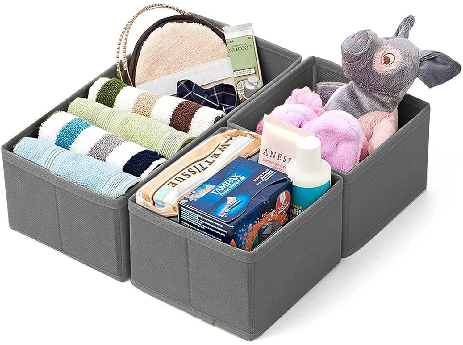Storage Box/ Organizer Cube for Closet/ Dresser/ Drawer - Set of 3