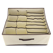 Foldable Storage Box Drawer Divider Organizer 16 Cells (Beige)