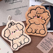 Puppy Shaped Hanging Towels Set of 2