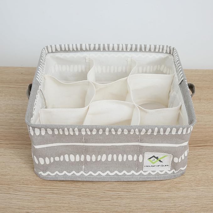 9 Grid Waterproof Cotton Linen Organizer (Pack of 2)