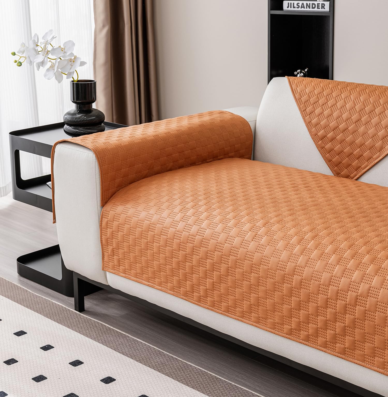 Luxury Waterproof Sofa Cover 1/2/3/4/5 Seater (Tan)