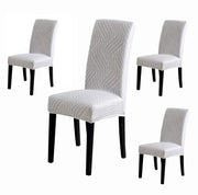 Polyester Spandex Printed Chair Cover Slipcover (Complex Grey)
