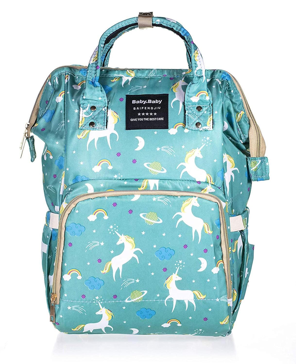 Baby Diaper Bag Maternity Backpack (Unicorn Printed)
