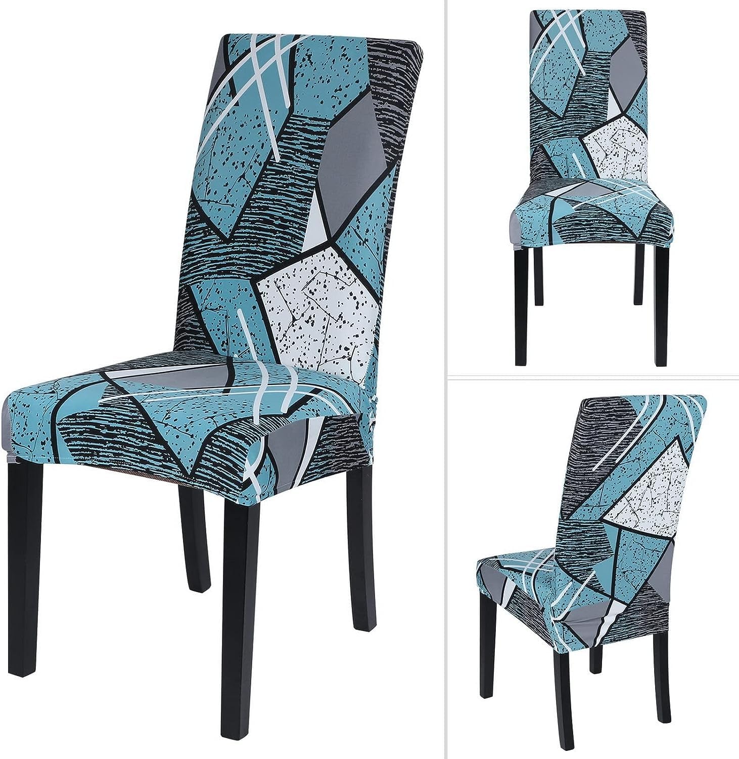 Elastic Chair Cover (Blur Prism)