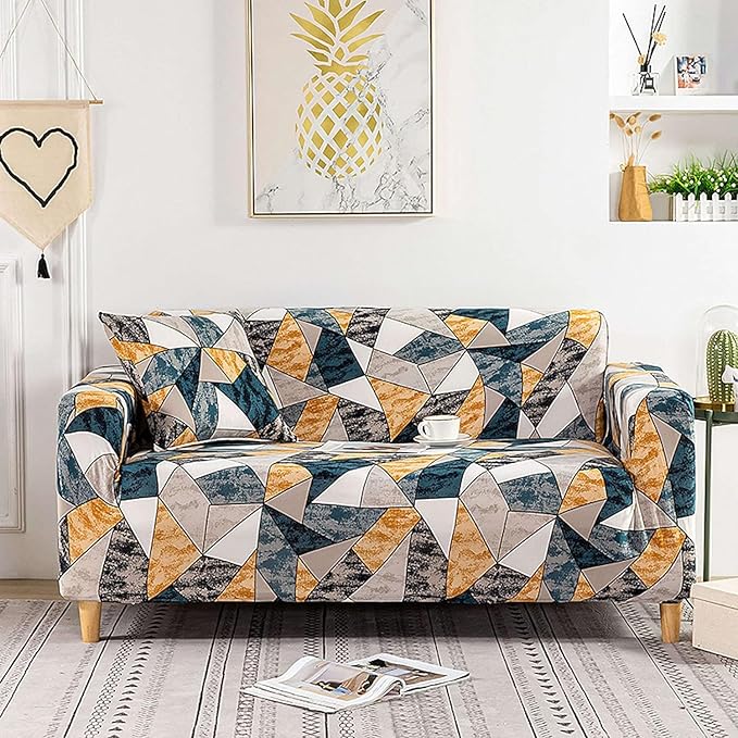 Universal 3 Piece Sofa Covers (3+1+1 Seater, Antique Prism)
